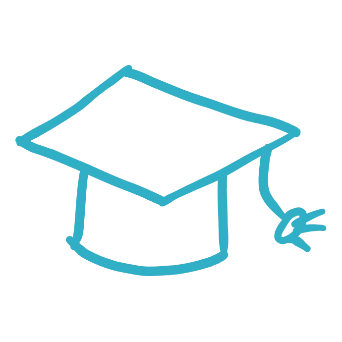 Mortarboard hat icon